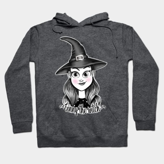 Ginny the witch Hoodie by Manxcraft